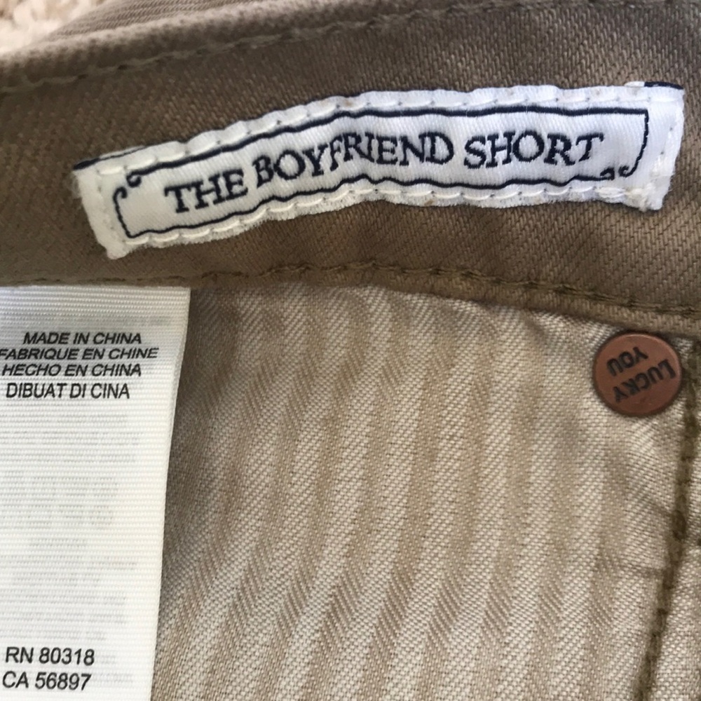 LUCKY BRAND size 6 light Olive boyfriend shorts - Picture 4 of 11